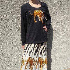 VINTAGE Tiger Top and Skirt from the 1970's